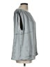 Ann Taylor LOFT 100% Polyester Silver Sleeveless Blouse Size L - photo 4