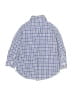 Crewcuts Checkered-gingham Blue Short Sleeve Button-Down Shirt Size 3 - photo 2