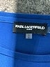 Karl Lagerfeld Paris Blue 3/4 Sleeve Top Size L - photo 7