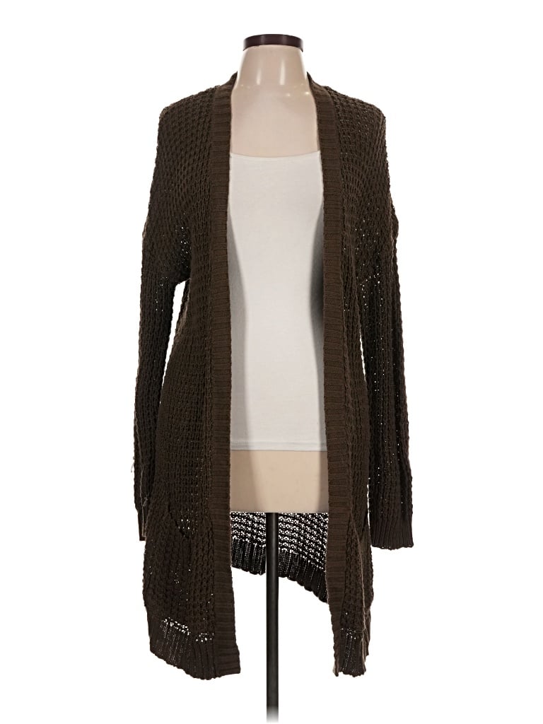Pre-owned Express Outlet Cardigan Sweater In Brown