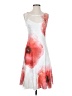 Komarov 100% Polyester Floral White Cocktail Dress Size Sm (1) - photo 1