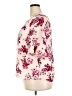 Elle 100% Polyester Floral Pink Short Sleeve Blouse Size XXL - photo 5