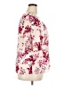 Elle 100% Polyester Floral Pink Short Sleeve Blouse Size XXL - photo 4