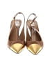 Tory Burch 100% Leather Gold Heels Size 7 - photo 2