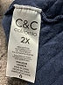C&C California Blue Pullover Sweater Size 2X - photo 8