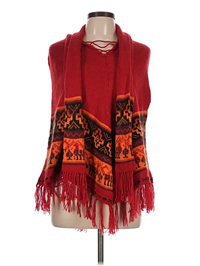 Pre-owned Assorted Brands Sweater Vest In Red