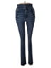 Express Solid Blue Jeans Size 6 - photo 1