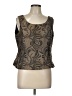 Kasper Brown Sleeveless Blouse Size 12 Petite - photo 1