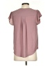 maette 100% Polyester Pink Short Sleeve Blouse Size XS - photo 2