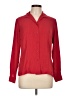 Laura Scott Red Long Sleeve Blouse Size 10 - photo 1