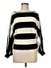 Maeve by Anthropologie Stripes Black Pullover Sweater Size M - photo 1