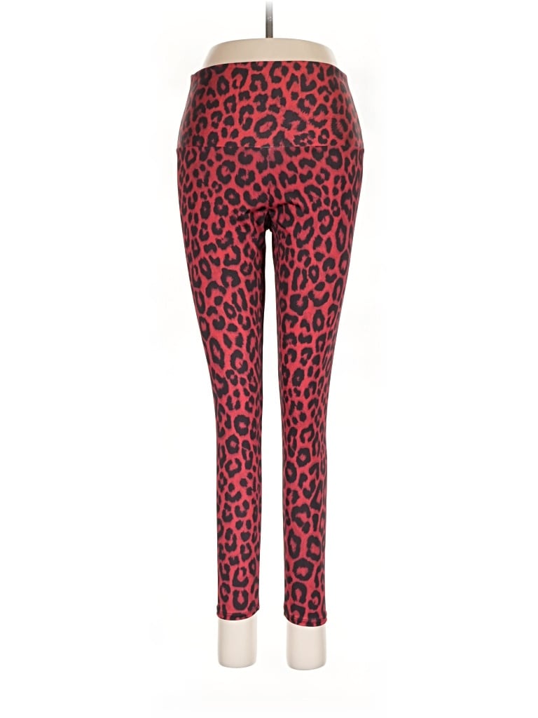 Pre-owned Onzie Leggings In Red