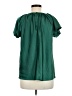 Free Assembly 100% Recycled Polyester Green Short Sleeve Blouse Size M - photo 2