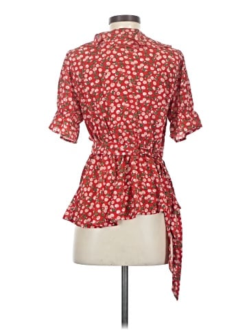 Allegra K Short Sleeve Blouse (view 2)