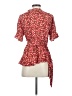 Allegra K 100% Polyester Red Short Sleeve Blouse Size S - photo 2