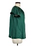 Free Assembly 100% Recycled Polyester Green Short Sleeve Blouse Size M - photo 4