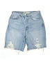GRLFRND 100% Cotton Blue Denim Shorts Size 27 waist - photo 1