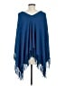 Project 100% Cotton Blue Poncho One size - photo 2