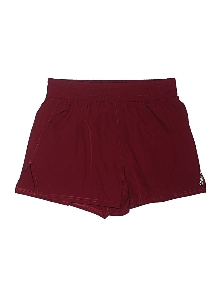 Pre-owned Unbranded Athletic Shorts In Burgundy