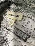 Open Edit Animal Print Silver Long Sleeve Blouse Size XXL - photo 7