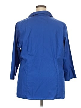 Lands' End 3/4 Sleeve Button-Down Shirt (view 2)