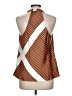 Ann Taylor LOFT 100% Polyester Orange Sleeveless Blouse Size L - photo 2