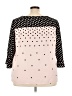 Talbots 100% Polyester Polka Dots Pink 3/4 Sleeve T-Shirt Size 3X - photo 2