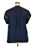 Roaman's 100% Polyester Blue Short Sleeve Blouse Size 20W - photo 2