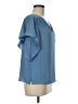 Vince Camuto Blue Short Sleeve Blouse Size M (petite) - photo 4