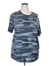 ALTERNATIVE Camo Blue Active T-Shirt Size XXL - photo 1