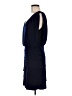 Cache Solid Blue Cocktail Dress Size 6 - photo 5
