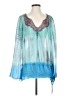 Hale Bob Blue Long Sleeve Blouse Size S - photo 1