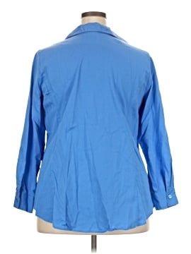 Soft by Avenue 3/4 Sleeve Button-Down Shirt (view 2)