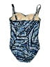 Lands' End Print Blue One Piece Swimsuit Size 14 - photo 2