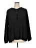 Chelsea28 100% Polyester Black Long Sleeve Blouse Size XL - photo 1