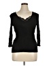 Roz & Ali Black Pullover Sweater Size XL - photo 1