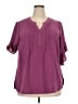 BLOOMCHIC 100% Polyester Purple 3/4 Sleeve T-Shirt Size 18 - photo 1