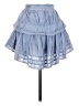 LoveShackFancy 100% Cotton Blue Denim Skirt Size S - photo 2