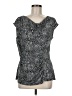 Dana Buchman Silver Sleeveless Blouse Size M - photo 1