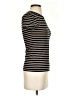 H&M Stripes Black Short Sleeve Turtleneck Size XS - photo 4