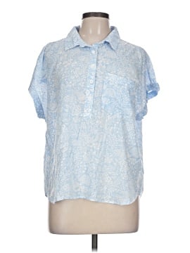 Cosmic Blue Love Short Sleeve Blouse (view 1)