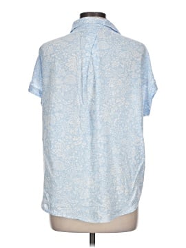 Cosmic Blue Love Short Sleeve Blouse (view 2)