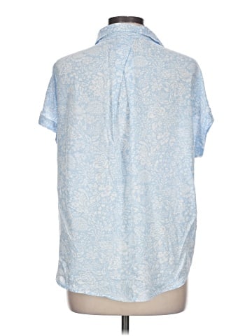 Cosmic Blue Love Short Sleeve Blouse (view 2)
