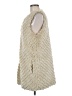 BB Dakota 100% Polyester Ivory Faux Fur Vest Size M - photo 5
