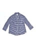 Crewcuts 100% Cotton Checkered-gingham Blue Long Sleeve Button-Down Shirt Size 2 - photo 1