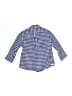 Crewcuts 100% Cotton Checkered-gingham Blue Long Sleeve Button-Down Shirt Size 2 - photo 2