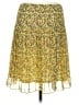 Max Studio 100% Polyester Print Yellow Casual Skirt Size M - photo 1