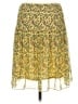 Max Studio 100% Polyester Print Yellow Casual Skirt Size M - photo 2