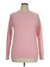 J.Crew Factory Store 100% Cotton Solid Pink Pullover Sweater Size XL - photo 1