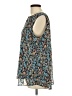 Cristina B. 100% Polyester Floral Teal Sleeveless Blouse Size L - photo 5